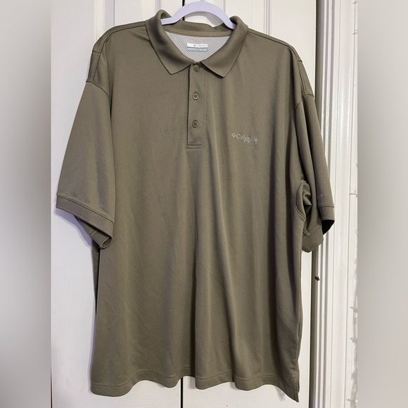 Columbia Men's Perfect Cast Polo Shirt Size XXL (Sage Green) - Picture 2 of 9